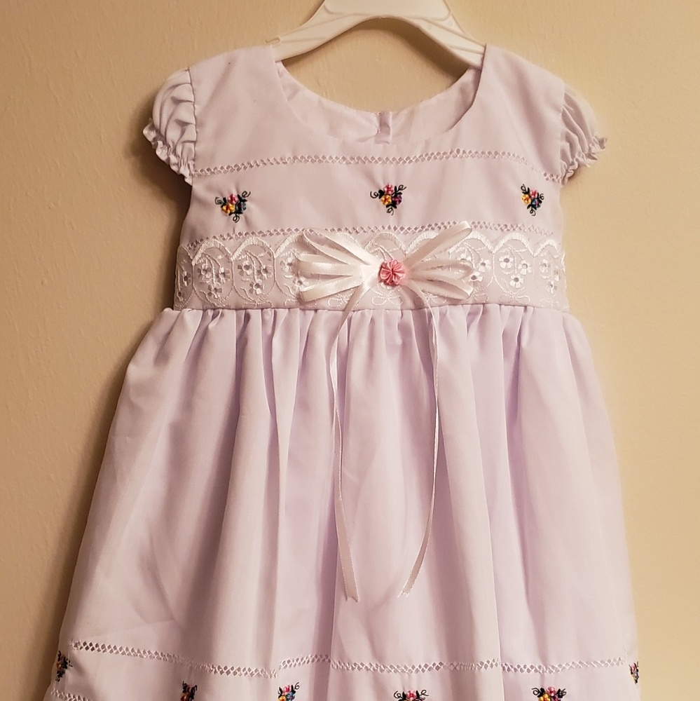 White girl dresses, embroidered, special occasions